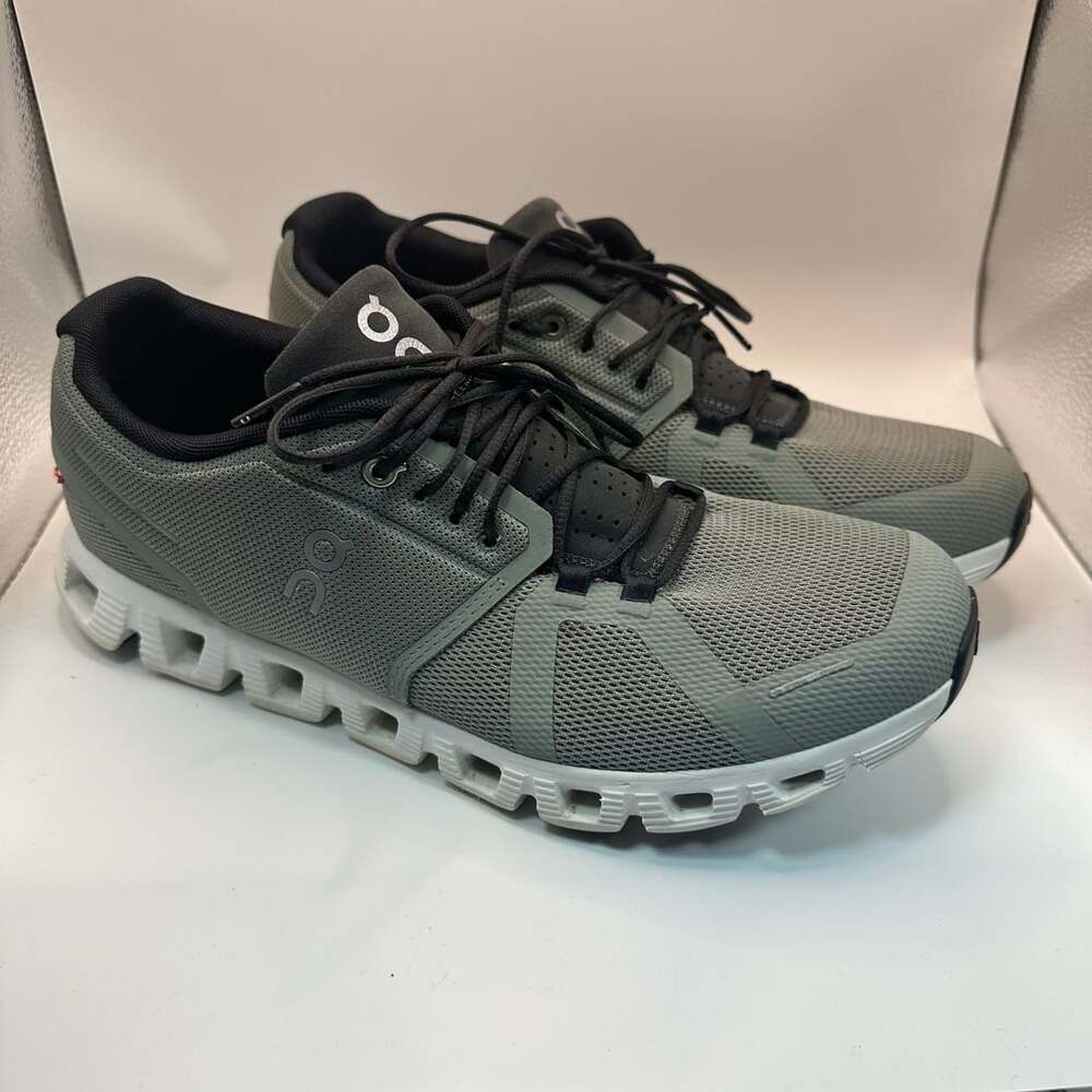 On Cloud 5 Sneaker Mens 10 Kelp/Shadow Gray Casual Trail Running Shoes